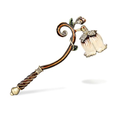 Xinally Elegant Royal-Style Candle Snuffer with Pearl Inlay, Candlesnuffers Wick Snuffer Candle Accessory for Putting Out Extinguish Candle (Style A)