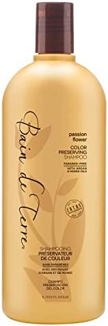 Bain de Terre Color Preserving Shampoo | Passion Flower | Color-Treated Hair | Argan & Monoi Oils | Paraben Free | 33.8 Fl Oz