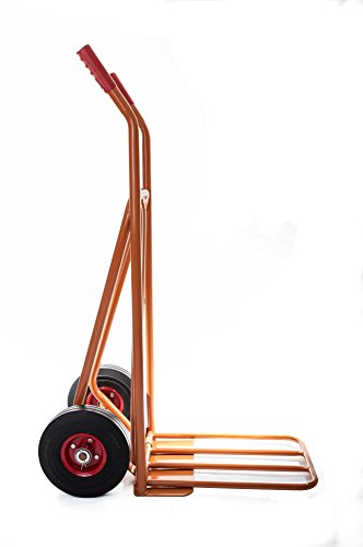 Ollies Trolleys OT1001W4 300Kg capacity, Very Heavy Duty sack truck barrow, Solid Tyre Steel Hub Wheels