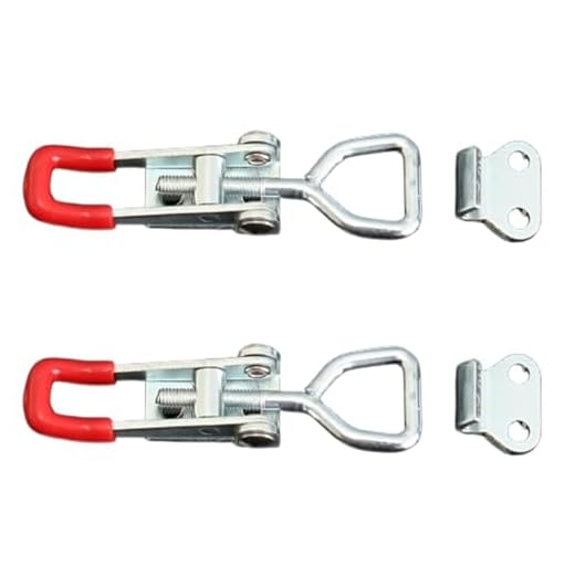 2 Pack Adjustable Toggle Clamp, Quick Release Metal Draw Latch for Door Box Case Trunk