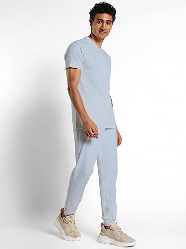 Image of Nobero Raul Zip-Up Co-ord Set for Men | Co-ord set for men | Relaxed Fit | Zip Closure | Matching Top & Bottom | Casual & Streetwear