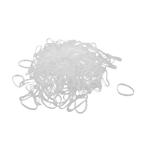 Élastiques pour cheveux transparents larges UKCOCO 5000 élastiques épais et résistants