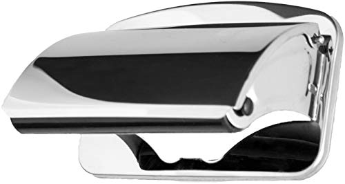 Cornat WC-Papierhalter - Zur Wandmontage - Mit Deckel - Zum einfachen Abrollen von Toilettenpapier - Aus hochwertigem Edelstahl - Verchromt / Klopapierhalter / Toilettenpapierhalterung / T364399