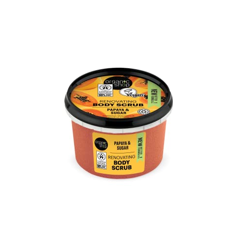 Organic Shop 4744183012516 Body Scrub Natural Juicy Papaya And Sugar 250Ml cover