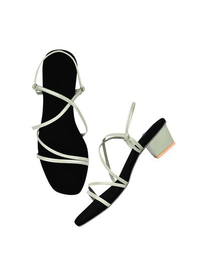 Image of JM LOOOKS Kitten Heel Sandal for Womens Block Heel Sandal Comfortable Heel Sandal Trendy Flatform Sandals for Girls Casual and Stylish