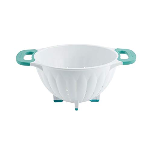 KitchenAid KE167OSAQA Classic Plastic Colander, 3-Quart, Aqua