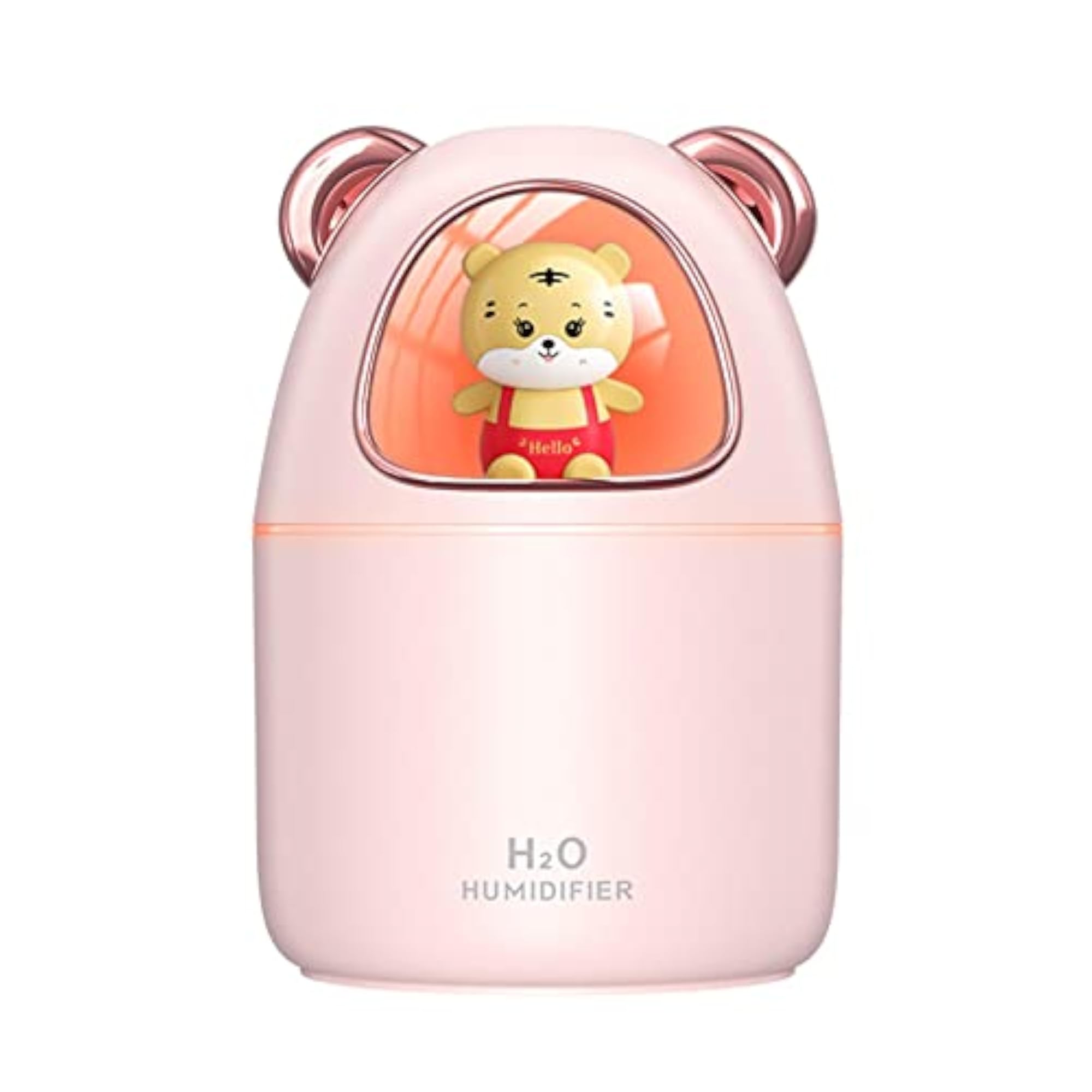 Pink Air Humidifier Night Light Aroma Diffuser, Travel Essential