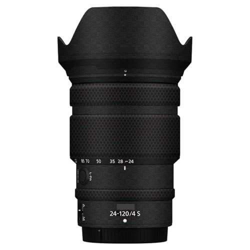 Autocollant anti-rayures Nikon Z 24-120 mm F4S avec revêtement armure noire durable