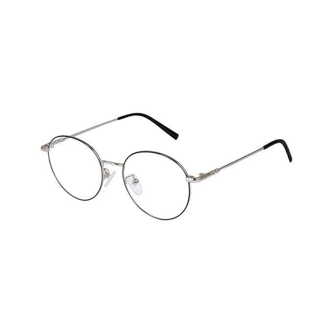 Image of Round Shape Blue Cut Antiglare Computer Eyeglasses For Men And Women |Blue Light Filtering Glasses For Computer And Mobile Use | 100% UV Protection | Gold & Silver Rose Gold.
