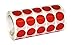 Apli kids 4853 Rouleau de 5192 gommettes rondes rouge Ø 10,5 mm