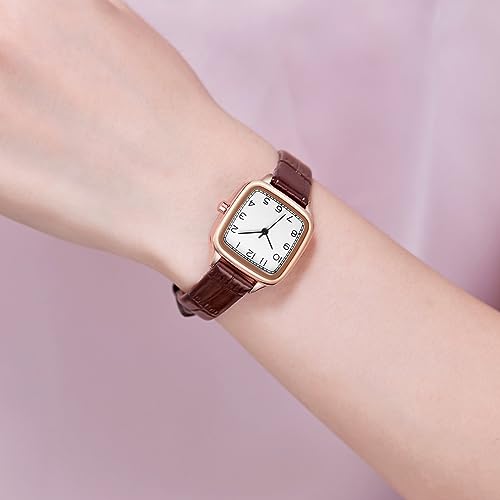 CIVO Ladies Watches Minimalist Analogue - Elegant Classic Women Wrist Watch Leather Strap for Ladies Girls