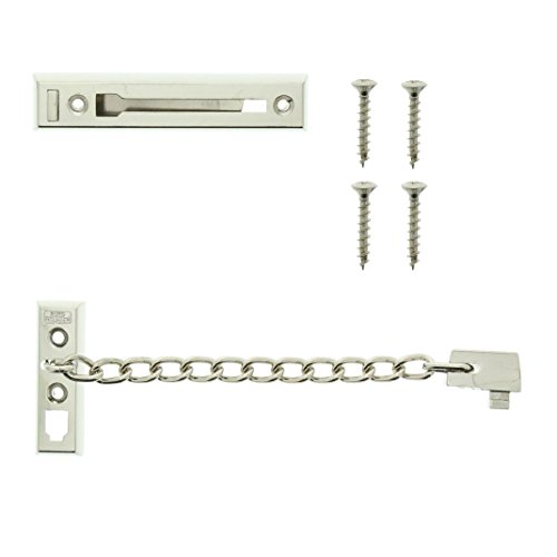 Burg Wächter Sicherheits-Türkette mit Kindersicherung, 15 cm Länge, TK 75 SB, Vernickelt, Kettenlänge: 15 cm