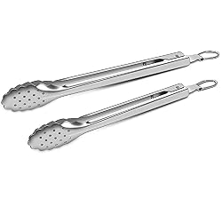 stainless steel tongs for kitchen or BBQing
