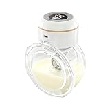 Tiralatte Elettrico Indossabile, Elettrico a Mani Libere con Display a LED, 4 Modalità e 12 Livelli, Portatile Flangia a Doppia Tenuta Tiralatte, 180ml, indolore estrae latte materno elettrico