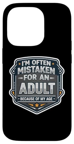 I'm often Mistaken For An Adult Because Of My Age �����Y �ʔ��� �X�}�z�P�[�X iPhone 14 Pro �p