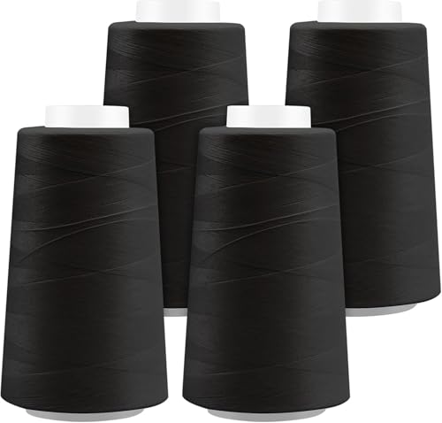 Hilo para overlock 4 conos x 3000 yd poliéster 40S/2 miniatura 1