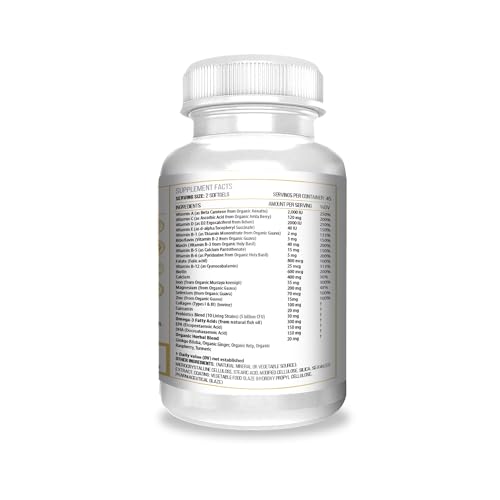 ACTIF Organic Multivitamin for Women Age 70+