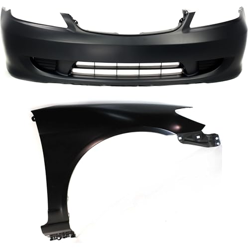 Garage-Pro Bumper Cover KIT For Honda Civic 2004-2005 Front Primed