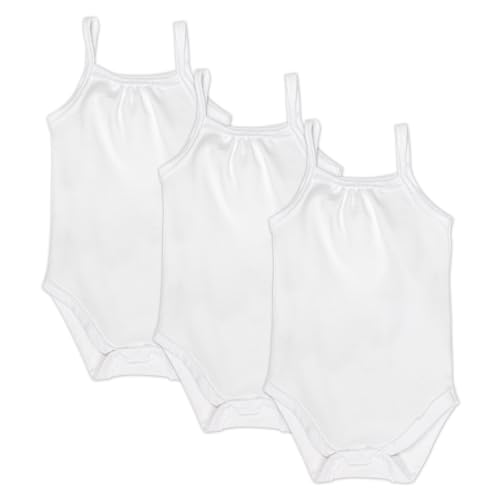 Image of HonestBaby Multipack Sleeveless and Cami Bodysuits One-Piece 100% Organic Cotton for Infant Baby Boys, Girls, Unisex