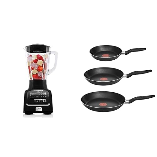 Catálogo de licuadora tefal los mejores 5. 48 Licuadora y Juego de Sartenes T-fal - Licuadora 10 Velocidades Infinyforce XL & Juego de 3 sartenes Easy Cook
