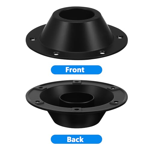 Gatuida RV Table Leg Base Mount Black Metal Camper Recreational Vehicle Boat Fixed Part Detachable Stand Holder Support Floor Bracket Secure Fit Space Saver Top Pick 17.00 cm Width Pro Gear Tool Kit - Image 3