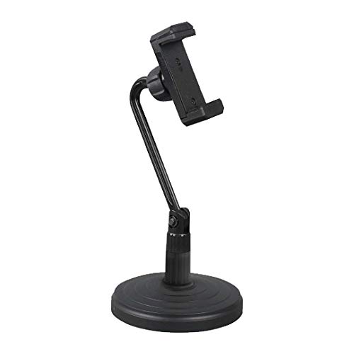 Image of MX Superlux Adjustable Tripod with Dual Trays | Foldable Metal Laptop & Projector Stand | Height 2.5-4 Feet | Portable Stand for Speaker, DJ, Mobile & Office Use