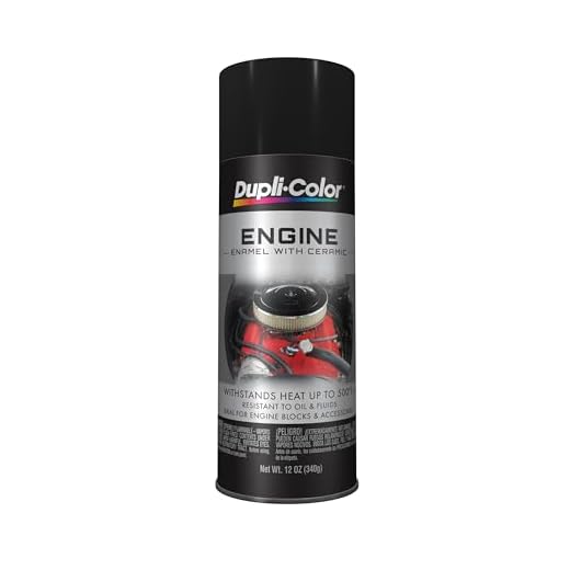 DE1613 Engine Enamel with Ceramic, Gloss Black,12 oz. Size