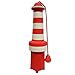 ROGZ LH02-C Lighthouse Dog Fetch Toy/schwimmendes Wurfspielzeug, rot/weiß
