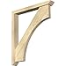 Ekena Millwork BKT0402X30X34WTL06RDF Westlake Slat Rough Sawn Bracket w/Offset Brace, Douglas Fir