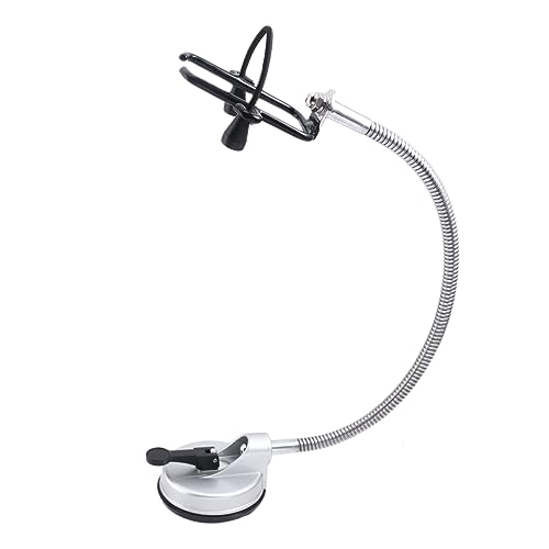 VICASKY Blow Dryer Holder for Desk Wall-mounted Hair Dryer Clamp Hands Suction Cup Mount Sturdy Fadeless 5kg Load No Screws Easy Install for Bathroom