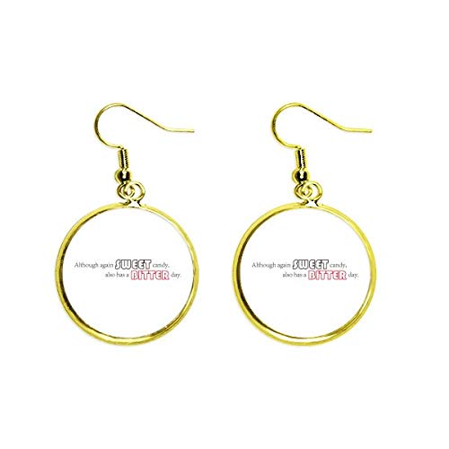 Evita alergias con Ear Dangle Golden Drop pendientes cómodos y ligeros que no pesan nada
