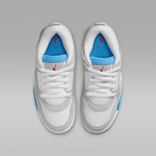 Air Jordan 4 RM Big Kids' Shoes (FQ7938-104, White/White/Neutral Grey)4