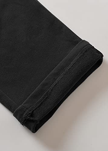 Weintee Women's Cotton Sweatpants With Pockets Petite L Black #TOP6