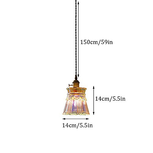 Lámpara colgante de vidrio ajustable para iluminar mesas de salón oscuras con elegancia 8