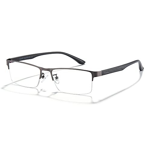Image of Cyxus Blue Light Blocking Glasses for Men Woman Semi Rim Computer Gaming Office Study Eyeglasses with UV Protection 8001T09