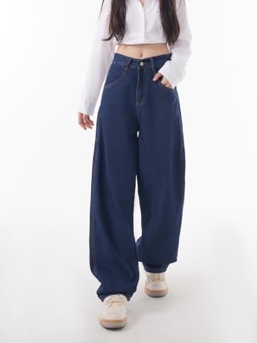 Y2K Dragon Denim: Unisex Baggy Jeans with Embroidered Mythical Dragon - Street Style Hip-Hop Denim Jeans for Men3