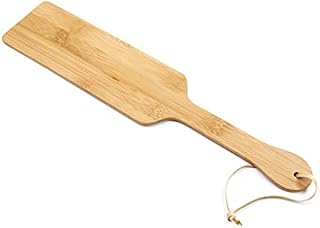 EXCEART Bamboo Paddle Unfinished Wooden Paddle Solid Pine Paddle Natural Color Craft Wood DIY Painting Portable Blank Paddle for Children Kids Craft Projects