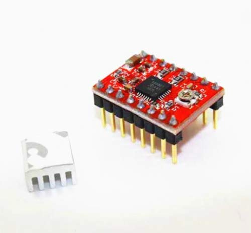 AS RETAILS PCB POLOLU A4988 Stepper Motor Driver Module with Heat Sink for 3D printer Arduino (RED) (B07LDGG872) Amazon Price History, Amazon Price Tracker