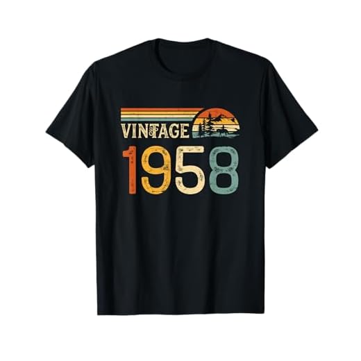 Vintage 1958 64 Años Cumpleaños Hombre Mujer Nacido En 1958 Camiseta