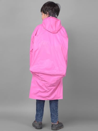 Image of Dollar Rainguard Kids' Full Sleeve Solid Long Raincoat With Adjustable Hood and Pocket