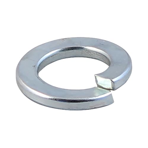 Spring Washer Lock Washer Coil Washer M4 M5 M6 M8 M10 M12 - Zinc (Pack of 10, 20, 50, 100, 200, 500) (100, M8)