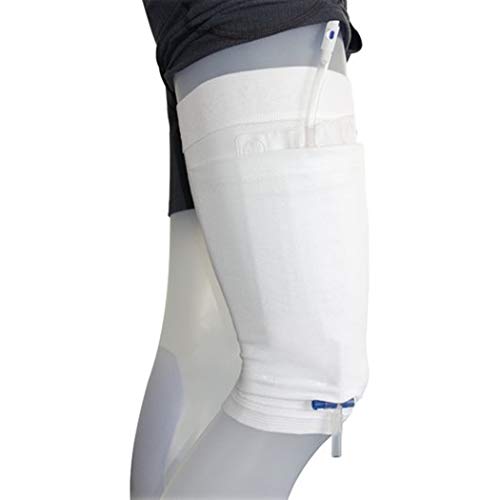 Lifevv Care Fix Fabric Leg Bag Holder for The Thigh Fabric Leg Bag Holder with an Integrated Leg Bag Pocket (M)