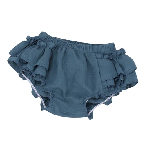 Raopuzi Cubrepañal Bebe Niña de Lino Algodón Cubre Pañales con Volantes Ruffles Bloomers Bragas de Verano de Color Sólido Pantalones Cortos para Niñas Y Bebés Pantalon Holgados Ropa Recien Nacido