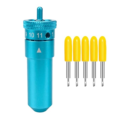 Printer Accesstories 5pcs 30 Degree Plotter Blade Set Vinyl Cutter Film Knives for Graphtec Silhouette Cameo 3 Portrait 2 + 1pc Adjustable Holder