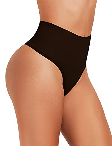 Image of Womens Shapewear Thong Tummy Control Shaper Underwear Seamless High Waist Shaping Panties