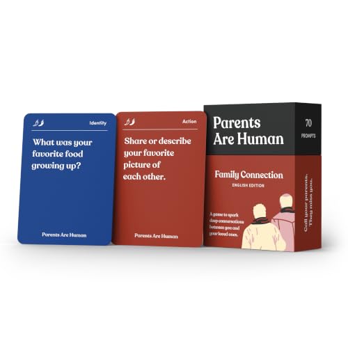 Parents Are Human Conversation Cards Family Bonding English 70 Cards