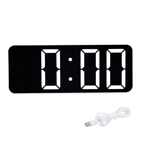 Baxnore Reloje de Alarma de, Reloj Digital Simple, Reloj de Dormitorio de Fuentes Grandes, Reloj de Alarma Digital, Reloj de Noche del Dormitorio, Reloj de Mesa