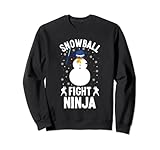 Snowballing Ninja Funny Winter Ninja Lover Gift