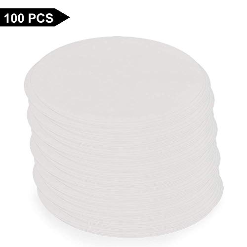 Image of stonylab Quantitative Filter Paper Circles, 3-Box 94 mm Diameter Cellulose Filter Paper with 20 Micron Particle Retention Medium Filtration Speed, Set of 3 x 100 Pcs
