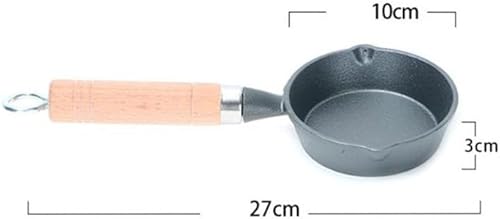 Miniatura 6 de Leadigol Mini sartén, sartén de hierro fundido antiadherente para huevos, gas, camping, hogar, cocina, pequeña sartén para tortilla